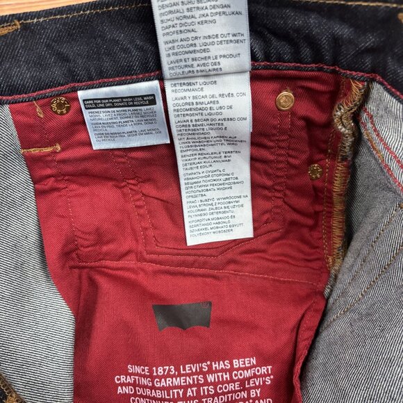 Levis 511 Slim Fit Skateboarding Jeans 34x30 Cordura Fabric Rigid Indigo - Picture 15 of 16